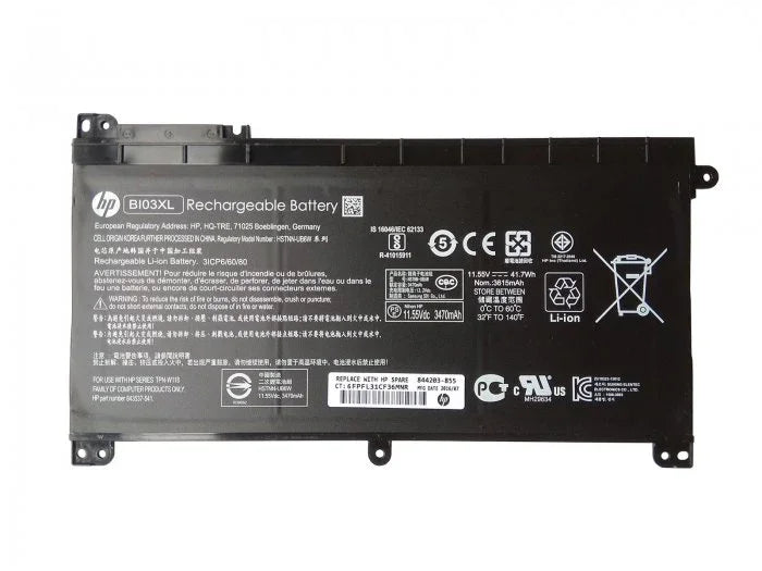 ON03XL Genuine HP Pavilion X360 13-U000NB, Stream 14-AX001NU BI03XL Laptop Battery - eBuy UAE